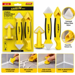 3PCS SİLİKON - MALA - DERZ KAZIYICI SET