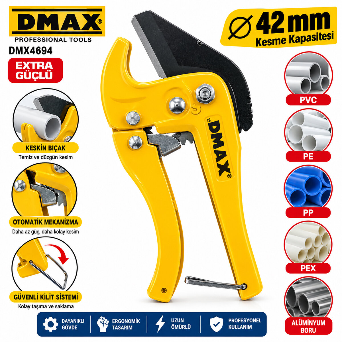 42MM PROFESYONEL OTOMATİK BORU MAKAS
