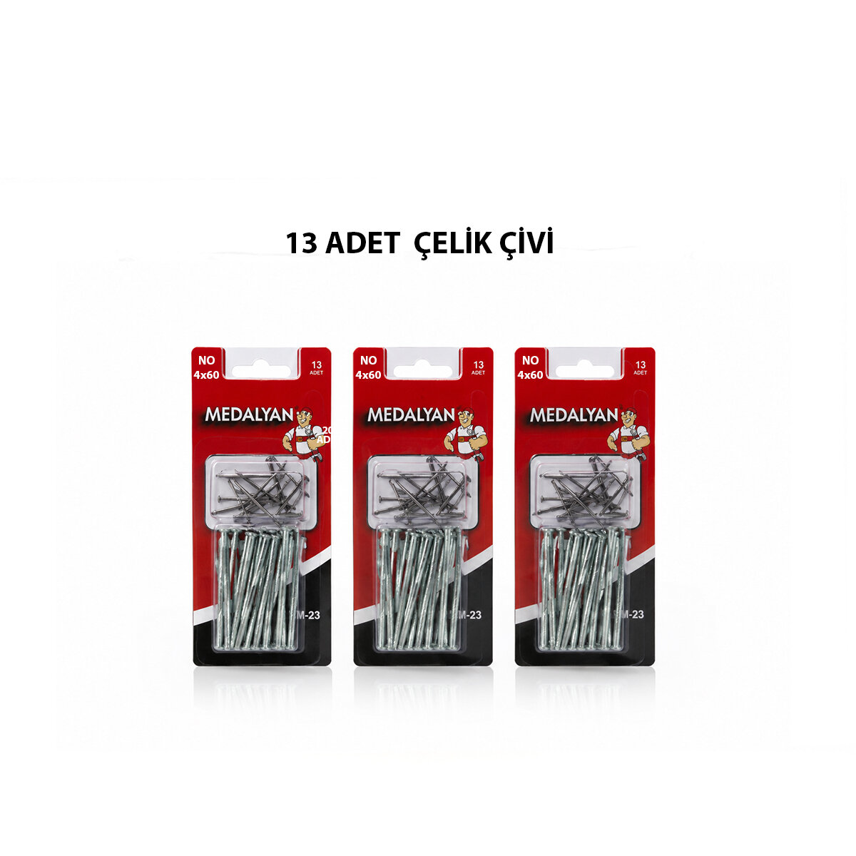 4X60 13PCS BETON ÇELİK ÇİVİ 18PCS
