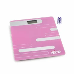 DİJİTAL - PİLLİ RENKLİ CAM BANYO BASKÜL TERAZİ TARTI LCD EKRAN 180KG/50GR 26X26CM İ11-024
