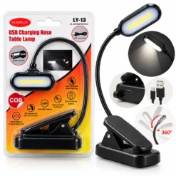 MANDALLI KİTAP OKUMA LAMBA 3XAAA PİLLİ SMS 5LED YAYLI - HAREKETLİ BAŞLIK LY-13