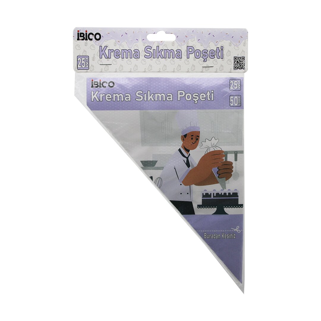 NAYLON 25CM 50PCS KREMA SIKMA POŞETİ TORBASI