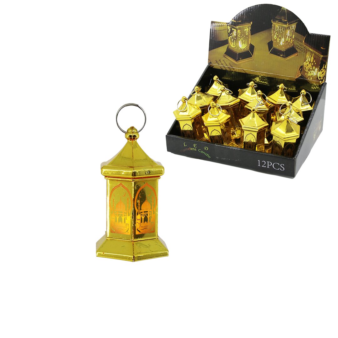 12 ADET ORTA ALTIGEN KUBBE RAMAZAN LED IŞIK
