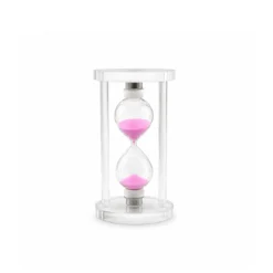 ORTA CAM KUM SAATİ CAM STANDLI= ÇAP: 6.8CM-YÜKSEKLİK: 12CM