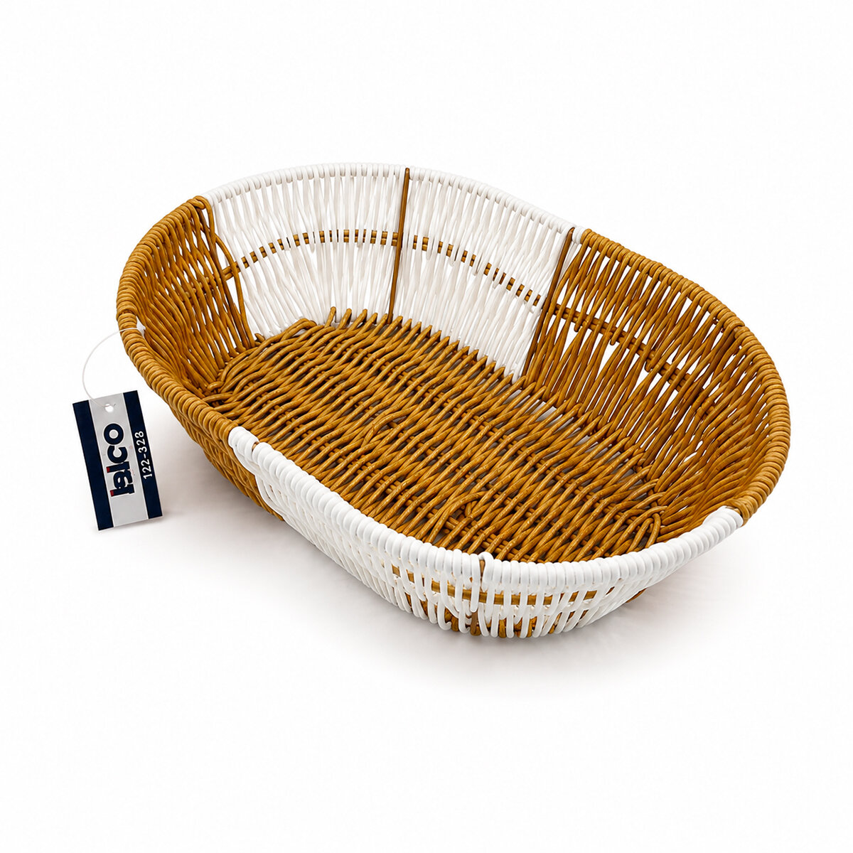 OVAL HASIR K.RENGİ - BEYAZ EKMEK SEPETİ 28X20CM