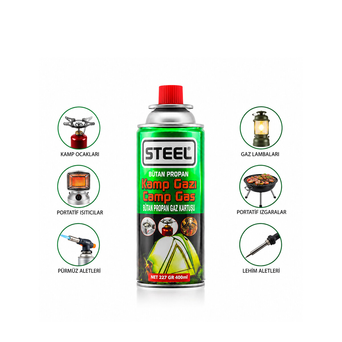 PİKNİK - KAMP BÜTAN GAZI 220GR - 400ML