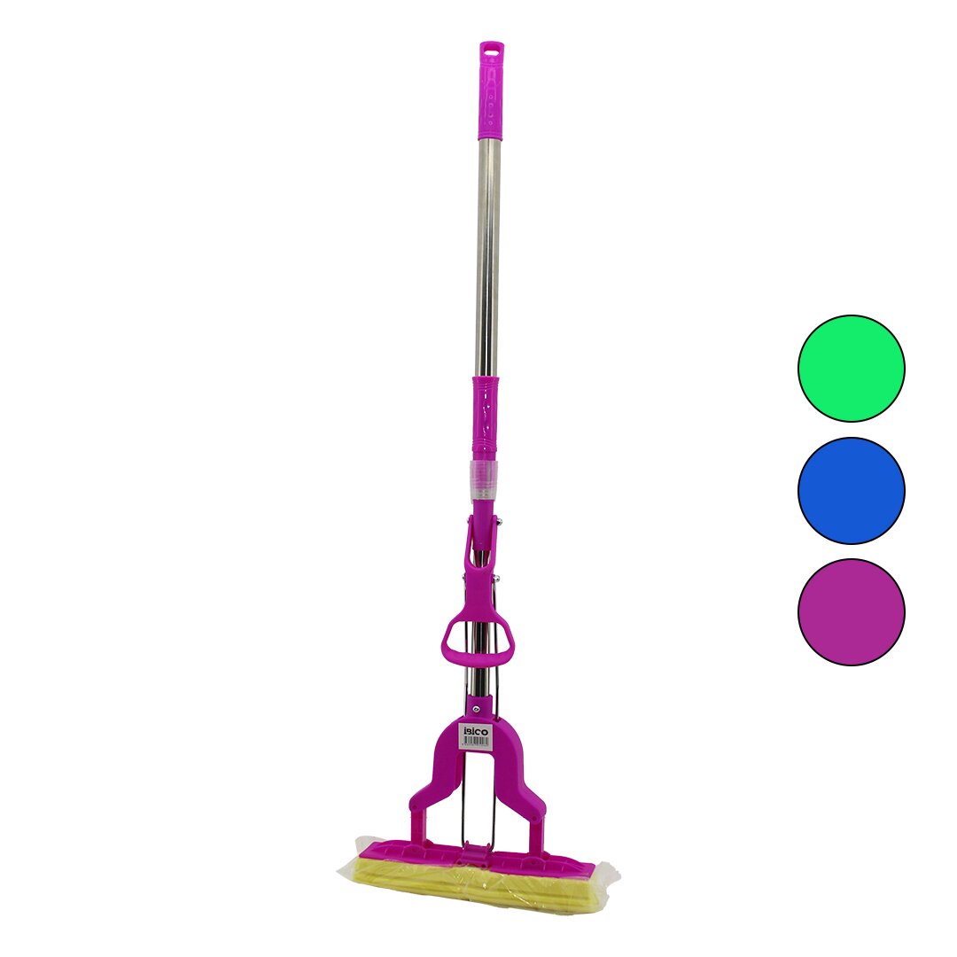 PVA MOP SIKMA KOLLU - SÜNGER MOP KROM UZAYAN SAP=75-95CM+RENKLİ PLS.BAŞLIK=115CMBRKT-910262