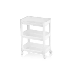 RAFTY GENİŞ 3 KATLI TEKERLEKLİ SEPET ORGANİZER DÜZENLEYİCİ RAF ÜNİTESİ 352X220X480MM
