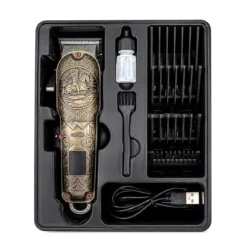 SAÇ SAKAL KESME TRAŞ MAKİNESİ USB - TYPE-C ŞARJLI - LED GÖSTERGE 3-7-9-12MM TARAK MR-7800