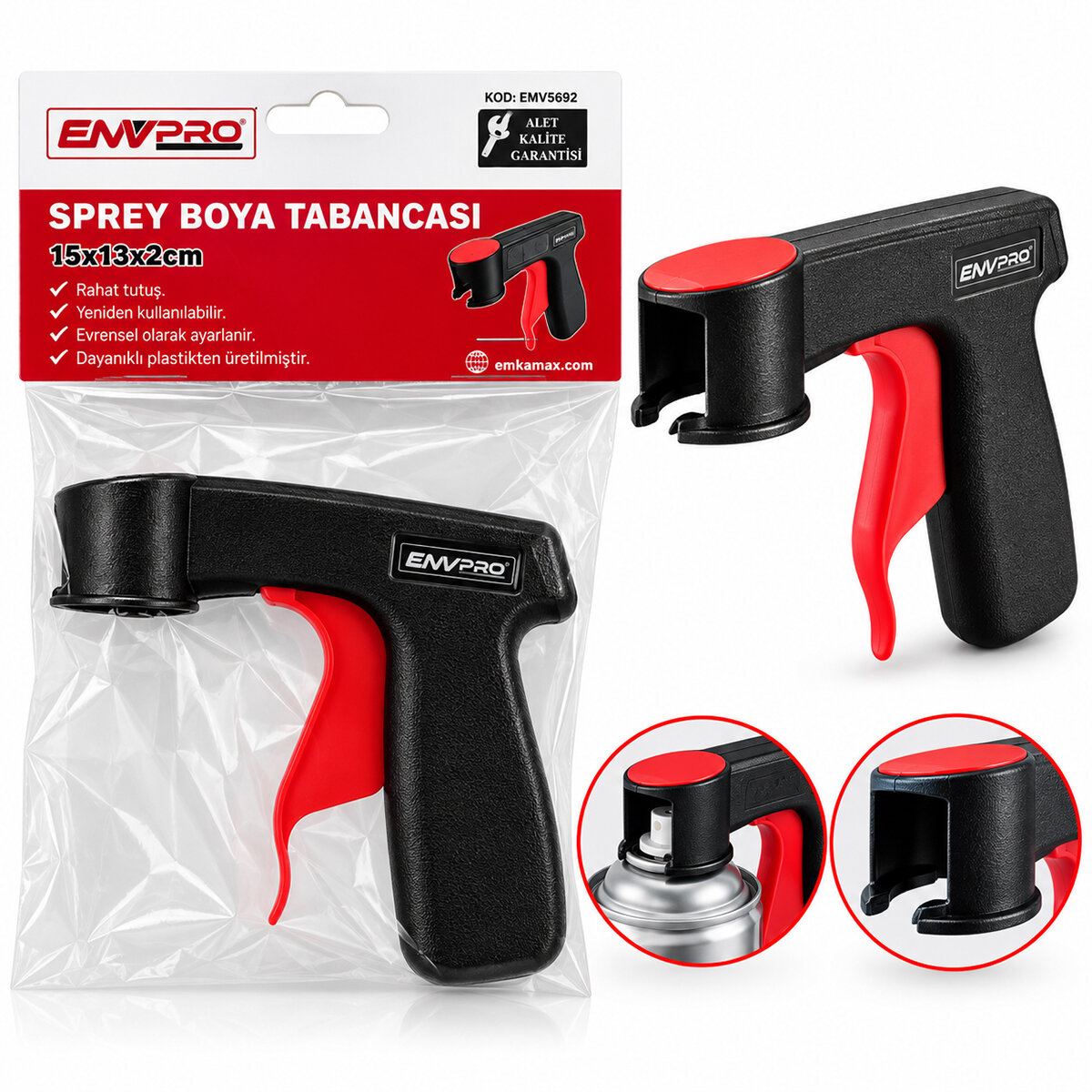 SPREY BOYA TABANCASI PLASTİK 15X13X2CM