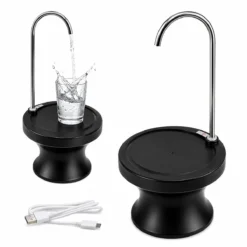 USB ŞARJLI - OTOMATİK DAMACANA SU POMPASI - STAND 360° BAŞLIK NRX-4337